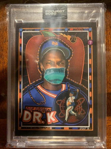 Topps PROJECT 2020 Card 137 - 1985 Dwight Gooden by Efdot Iconic Mask Ships Free