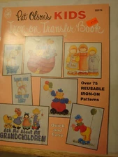 Pat Olson's Kids Iron-on Transfer Book 1991