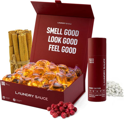 - Luxury Scented Laundry Detergent Pods & Scent Booster Bundle (French Saffron)