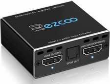 ROFAVEZCO 4K@120Hz HDMI 2.1 eARC Audio Extractor D-olby Atmos Vision Black