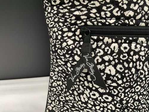 Vera Bradley Camocat Crossbody Purse Black/White - Picture 4 of 9
