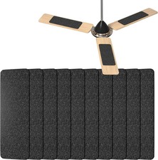 10 Pack Ceiling Fan Filters for Fan Blades, Activated Coconut Carbon Dust Catche