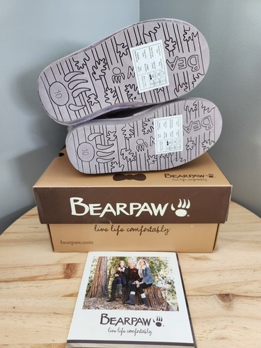 Stivali invernali BEARPAW Betsey giovani ragazze mai bagnati taglia 10 viola nuovi con scatola - Foto 6 di 9