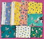 Birds and other Flying things Quilting Cotton Fabric Lot
