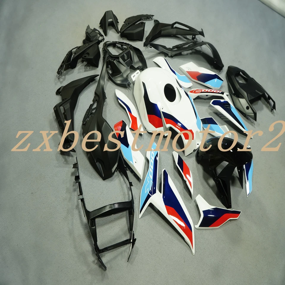 For BMW S1000R 2021-2024 White Blue Red Black Bodywork Fairing Kit w/Tank Cover - Image 3 of 4