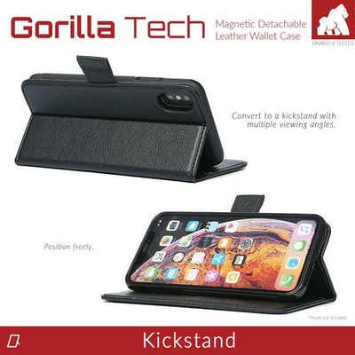 Wallet Case Hülle Premium Schutz iPhone 16,12 Gorilla Tech 2-in-1 abnehmbar