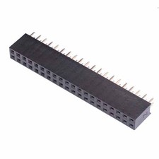 25 x 40-Way Double Row PCB Socket 2.54mm