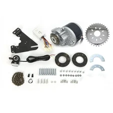 36V E-Bike Conversion Kit Electric Bike Freewheel Brush Bike Motor 350W w/Chain