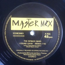 The Fatback Band - I Found Lovin' - UK 12" Vinyl - 1983 - Master Mix