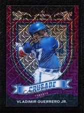 2021 Panini Chronicles Crusade Purple Mojo Prizm 26/99 Vladimir Guerrero Jr 00d2