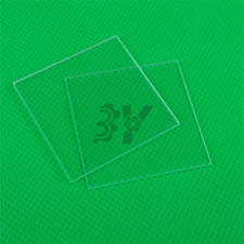 Fused Silica Quartz Glass Sheet 37 37 1mm JGS1 Double Sided Polishing 5pcs New