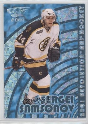 2000-01 Pacific Revolution Shadow Series Blue 65/85 Sergei Samsonov #12 1o3