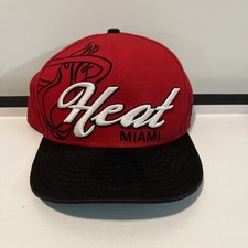 New Era Miami Heat NBA Hardwood Classics Snapback Hat Red/Black, 9Fifty Vintage