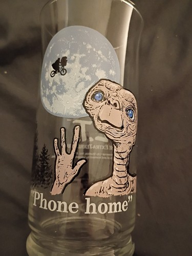 Et the Extra-Terrestrial Pizza Hut 1982 Collectors Series Vintage Glass