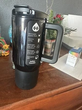 Hydrojug Spellbound Black Sparkles 20oz Coffee Traveler NIB FAST SHIPPING