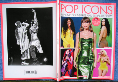 POP ICONS OK! MAG SABRINA OLIVIA TAYLOR SZA CHARLI XCX RAYE LORDE ARIANA DUALIPA
