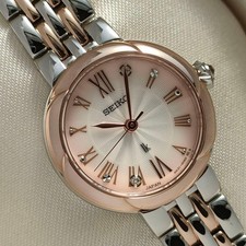 SEIKO LUKIA Grow Series Quartz Watch SSWA006 Silky Pink with Diamonds