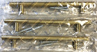 3 Pack Gold 8 3/4" Cabinet Hardware Brass Pull Handles 6-1/4in Hole Centers #878