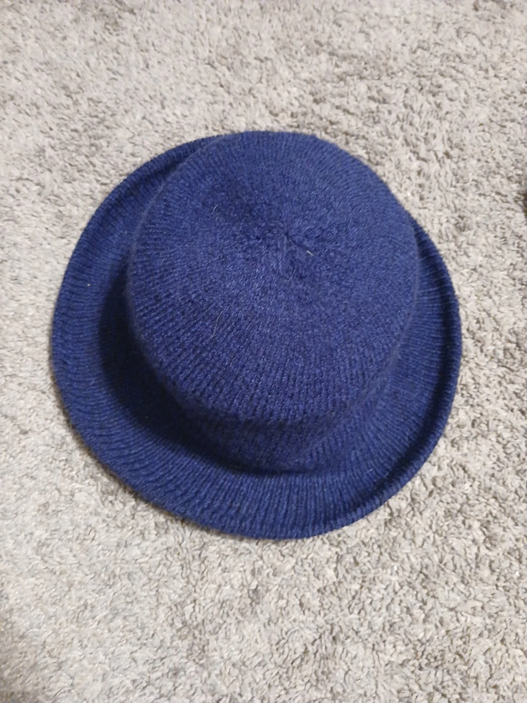Vintage Navy Blue Bucket Hat