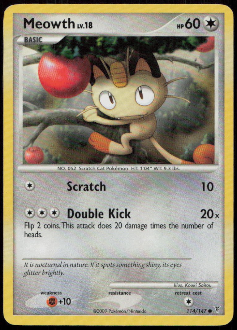 Meowth 114/147 MP Supreme Victors Common Pokemon