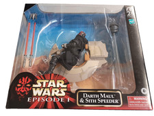 2024 SDCC Hasbro Exclusive Star Wars Black Series Darth Maul & Sith Speeder New