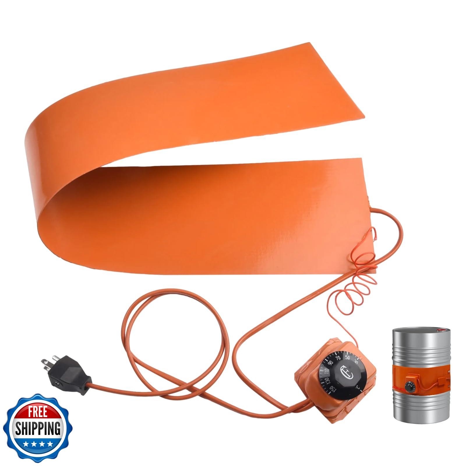 36"5.9" Silicone Heating Pad,1000W Silicone Rubber Heating B