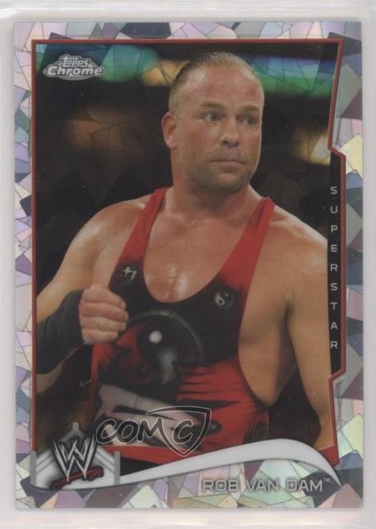 2014 Topps Chrome WWE Atomic Refractor Rob Van Dam #41