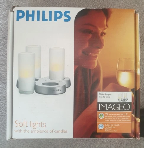 Philips Imageo 3 set Rechargeable Candle soft Lights   - Picture 1 of 2