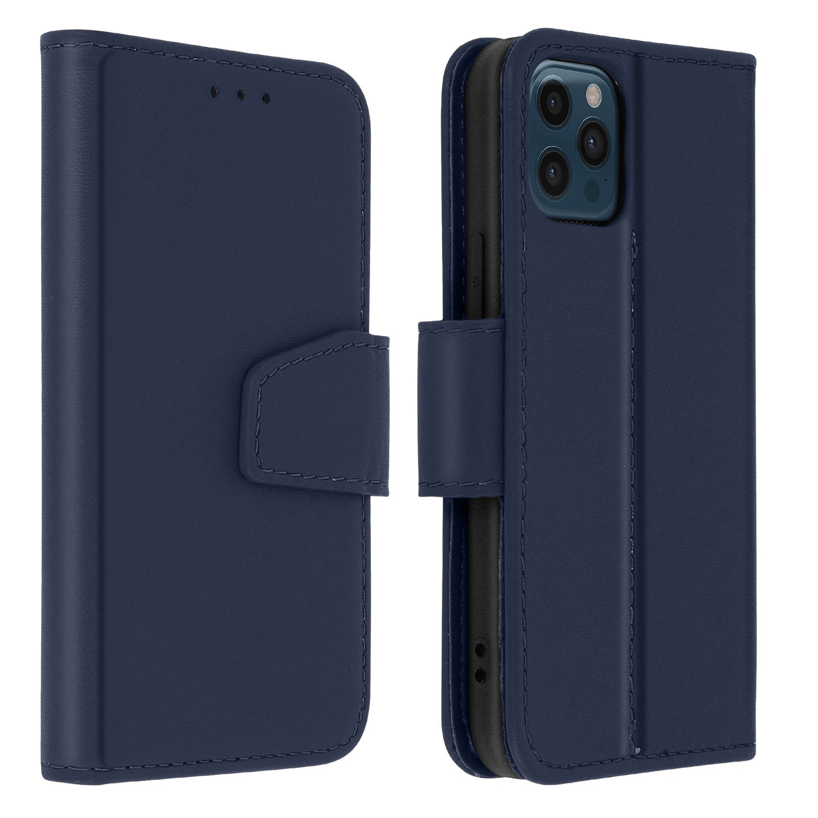 Housse iPhone 12 Pro Max cuir anti-rayure qui remplace votre portefeuille