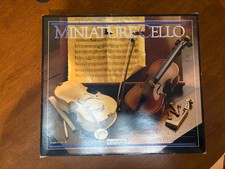 Vintage Miniature Cello in Box Kit Complete Authentic Models Holland-NIB