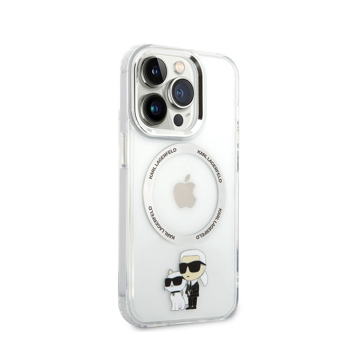 Coque iPhone 14 Pro Max Karl et Choupette anti-rayures pour femme
