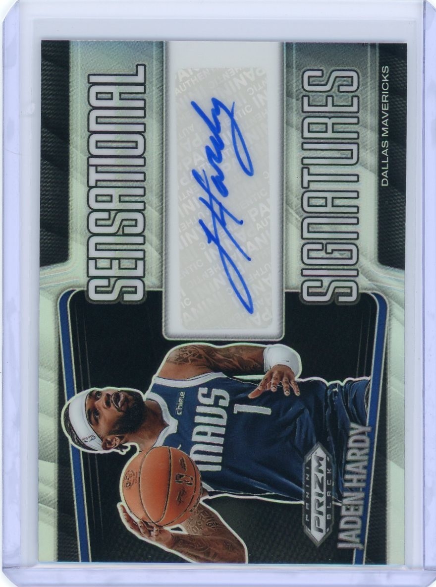Jaden Hardy 2024-25 Prizm Black Sensational Signatures Autograph Holo #SS-HRY