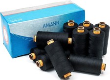 Amann Nähgarn - Stärke 120 - 10 x 1000m - Schwarz