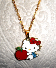 HELLO KITTY WITH APPLE NECKLACE