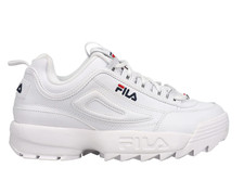 FILA DISRUPTOR II WHITE/PEACT/VRED FW01655-111 MENS FASHION SNEAKER CASUAL