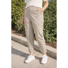 Old Navy NWT Khaki Utility Pull-On Pants Elastic Waist Size L