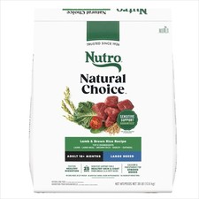 Nutro Natural Choice Adult Large Breed Dry Dog Food, Lamb and Brown Rice Rec...