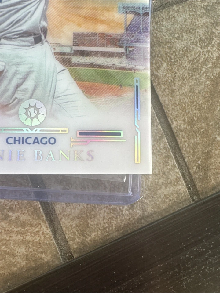 Panini Boys of Summer 2025 - Ernie Banks #75 01/25 Holo Silver Chicago Cubs Salón de la fama Foto 3 de 4