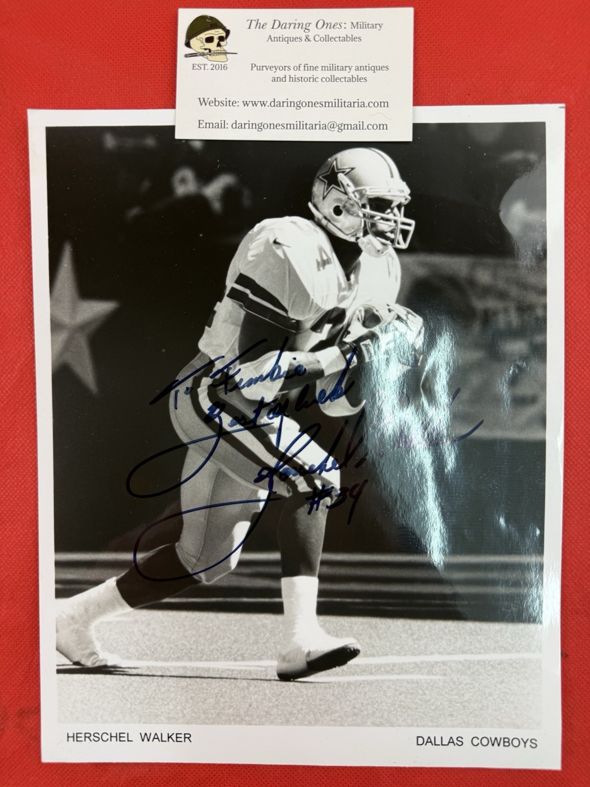 Herschel Walker Autographed Signed Dallas Cowboys Original 8x10 Photo NFL 