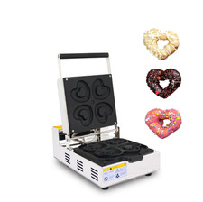 Commercial Electric Heart Shape Donut Maker Nonstick Donut Baking Machine 220V
