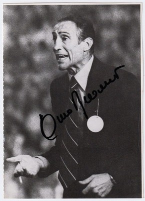 Enzo Bearzot Weltmeister 1982 Italien (+2010) Bild original signiert (Oy-0393