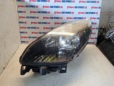 RENAULT SCENIC MK3 PH1 2010 PASSENGER BLACK HALOGEN HEAD LIGHT *1 BROKEN CLIP*