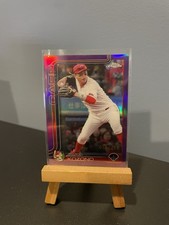 Kaito Kozono 2025 Topps Chrome NPB #44 Purple Refractor 075/250 Carp WBC 小園 海斗