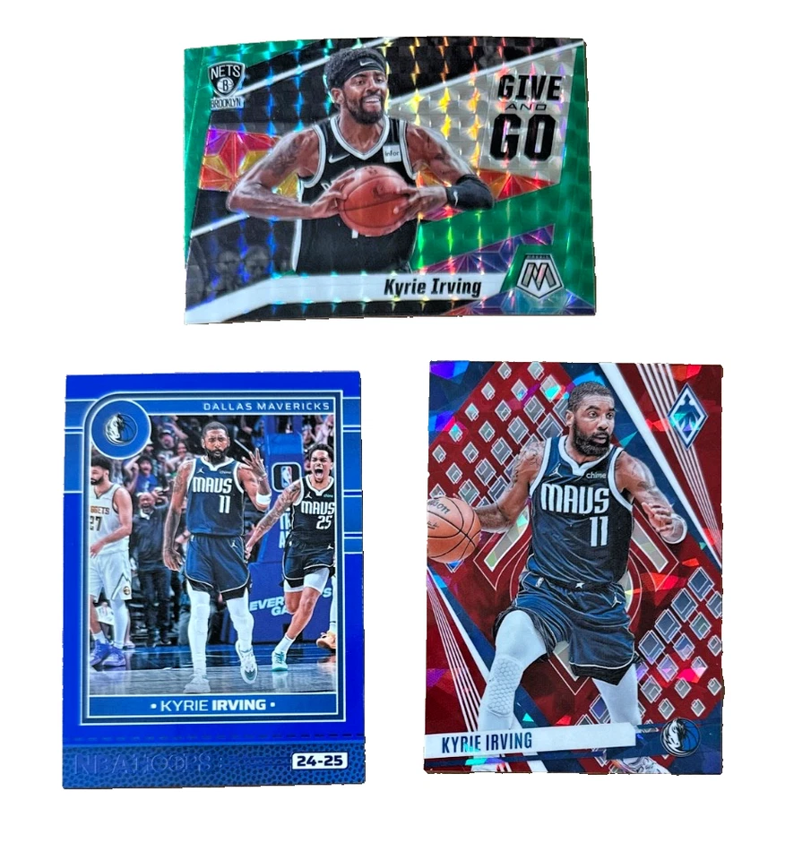 Lote de 10 tarjetas Kyrie Irving 2012 Panini #227 tarjetas de novato PSA 7 casi nuevo, insertos, prizm Foto 4 de 4