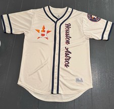 HOUSTON ASTROS Dynasty Series MLB Baseball  Button Jersey Size Medium 38-40￼