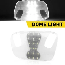 Full LED Overhead Dome Reading Light+Lamp Cover For 99-07 F250 F350 F450 F550