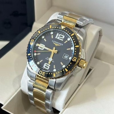 Longines HydroConquest 41mm Quartz SS Black Dial Mens Watch L3.740.3.56.7