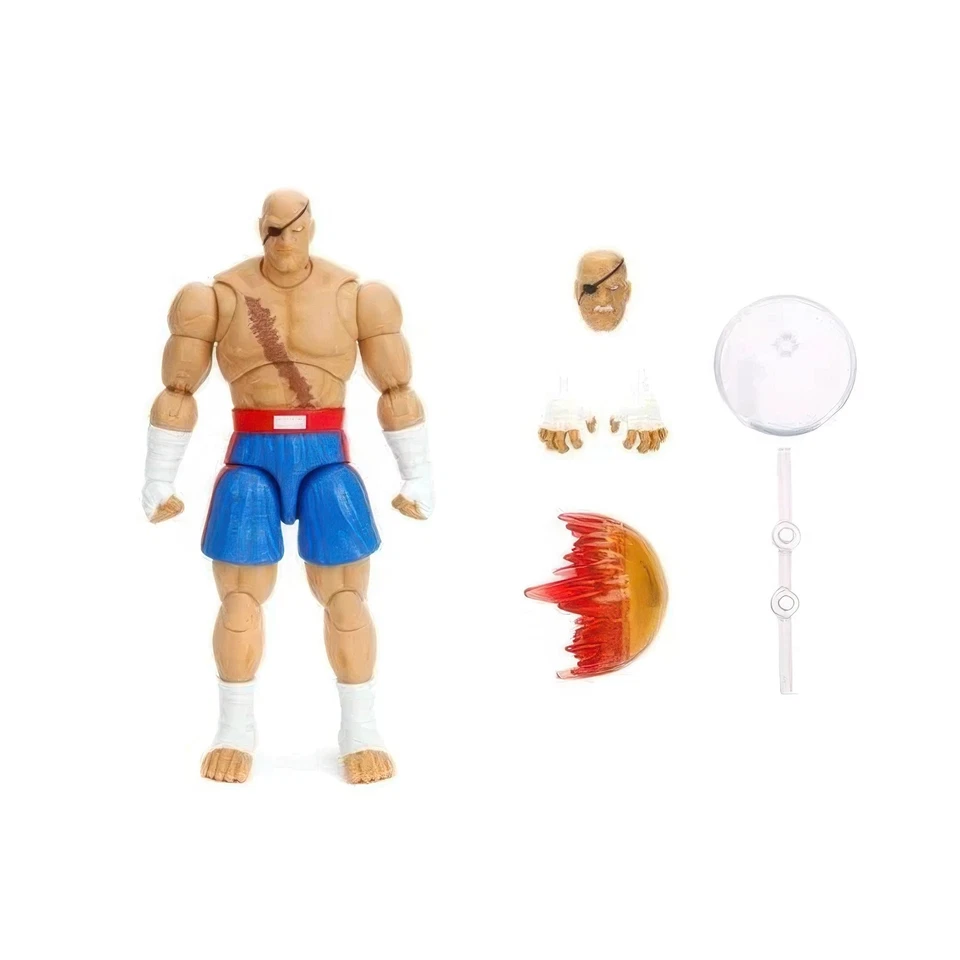 Figura de acción Ultra Street Fighter II Sagat escala 6 pulgadas de lujo Foto 3 de 4