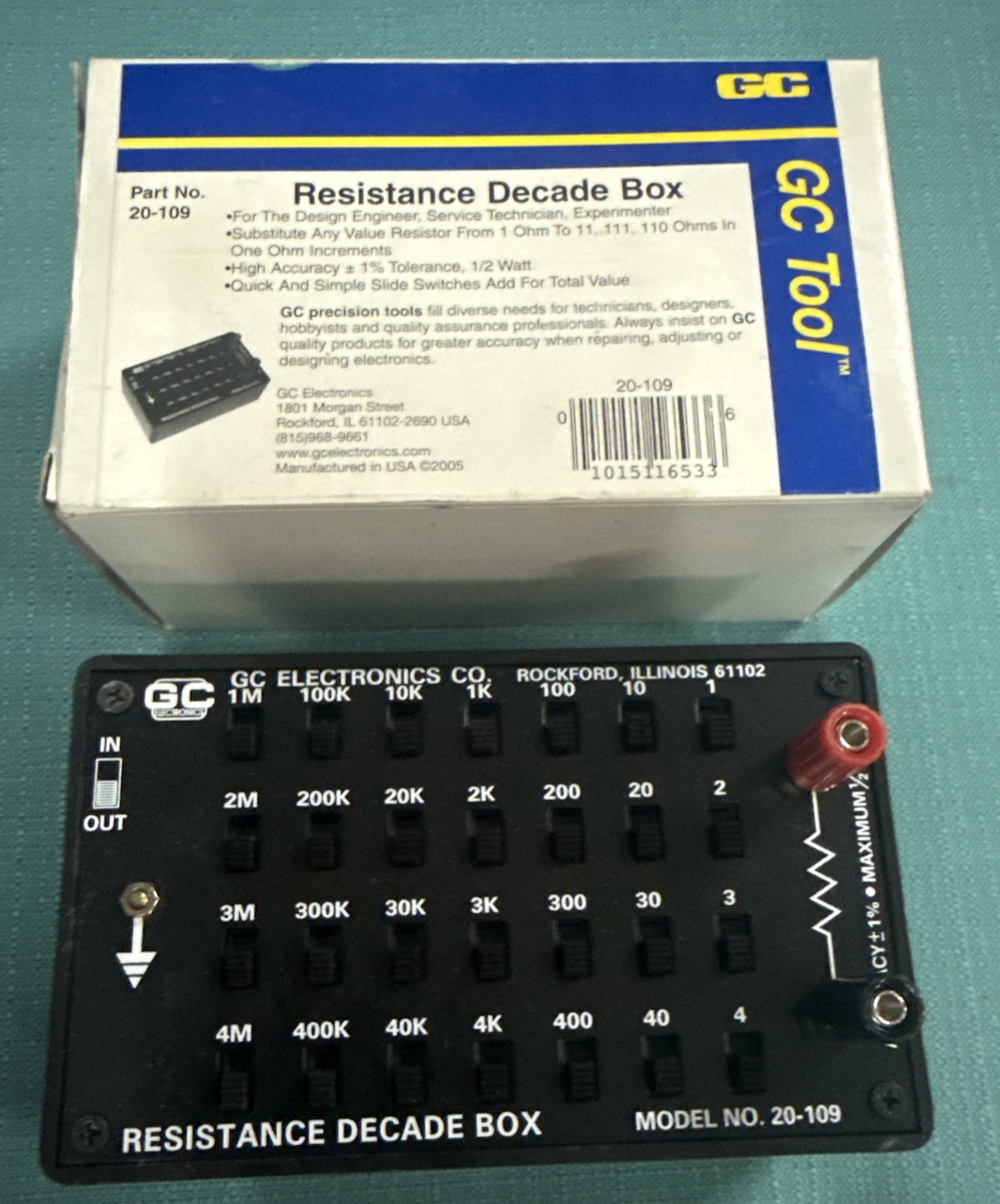 GC Electronics Resistance Decade Box (Cat. No. 20-109)