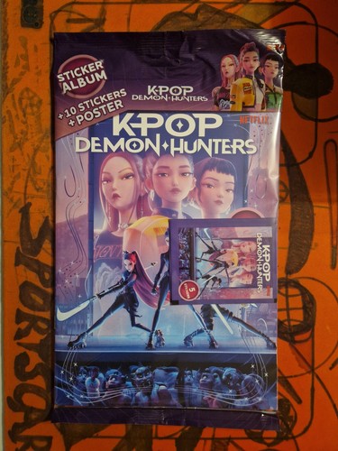 K-POP DEMON HUNTERS 2026 DIRAMIX NETFLIX Sticker Album EMPTY ALBUM + 2 PACKS
